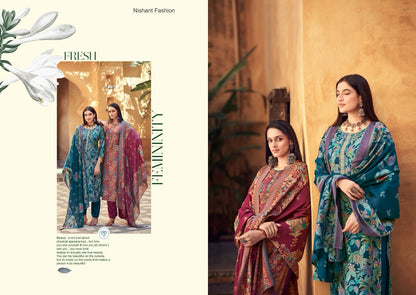 Shahgul Nishant Fashion Muslin Silk Pant Style Suits Supplier Gujarat