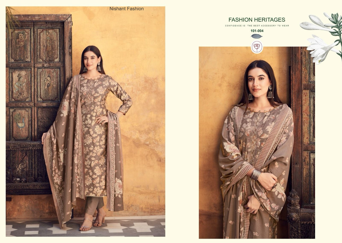 Shahgul Nishant Fashion Muslin Silk Pant Style Suits Supplier Gujarat