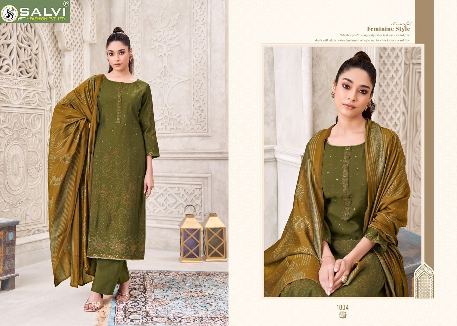 Shahgul Salvi Fashion Modal Silk Pant Style Suits Manufacturer Gujarat