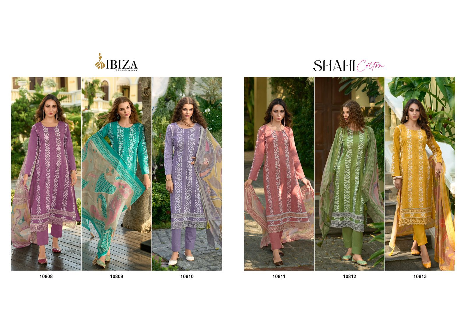 Shahi Cotton Ibiza Lawn Cotton Pant Style Suits