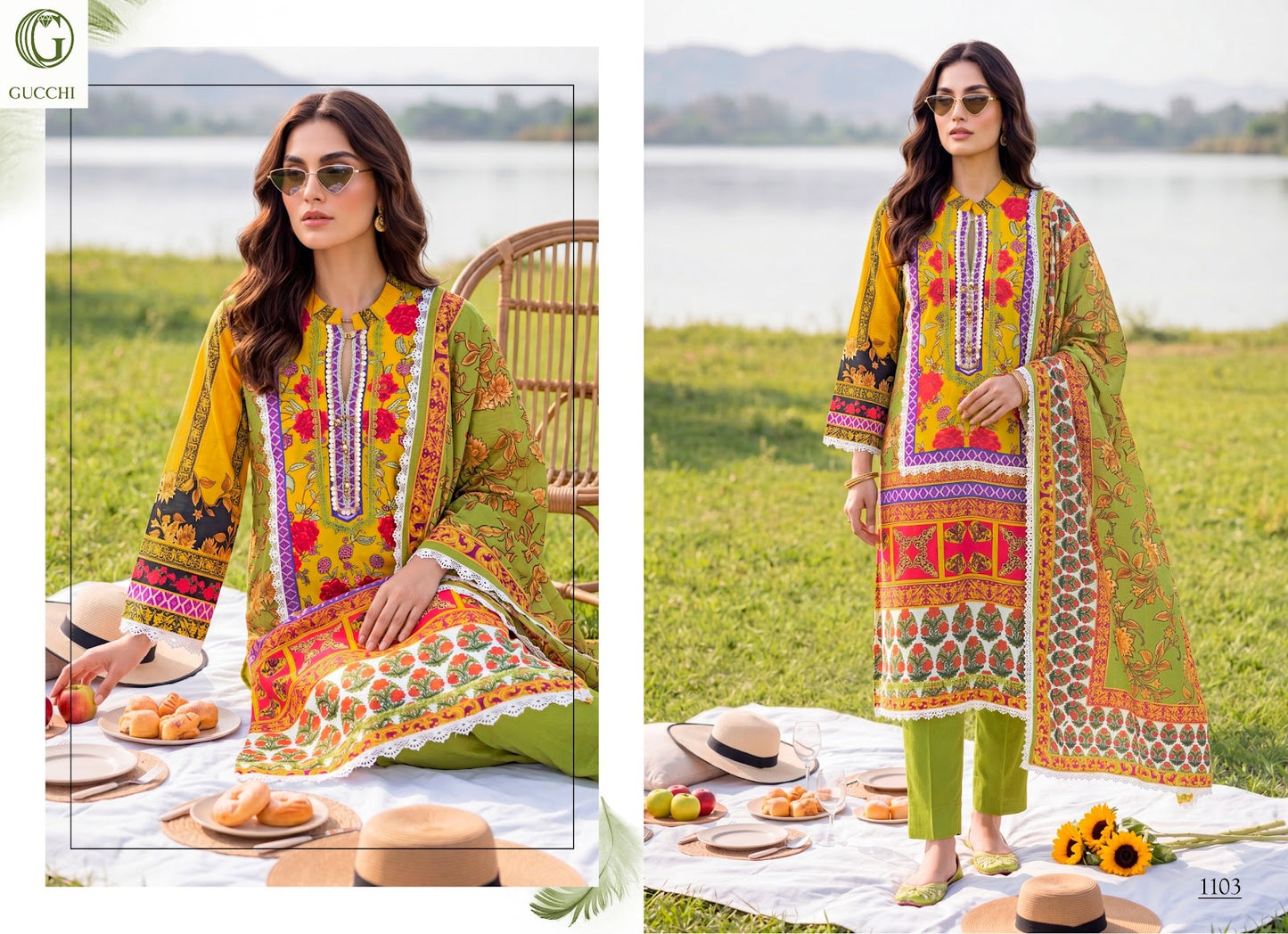 Shahi Gucchi Viscose Muslin Pakistani Readymade Suits Wholesale Price