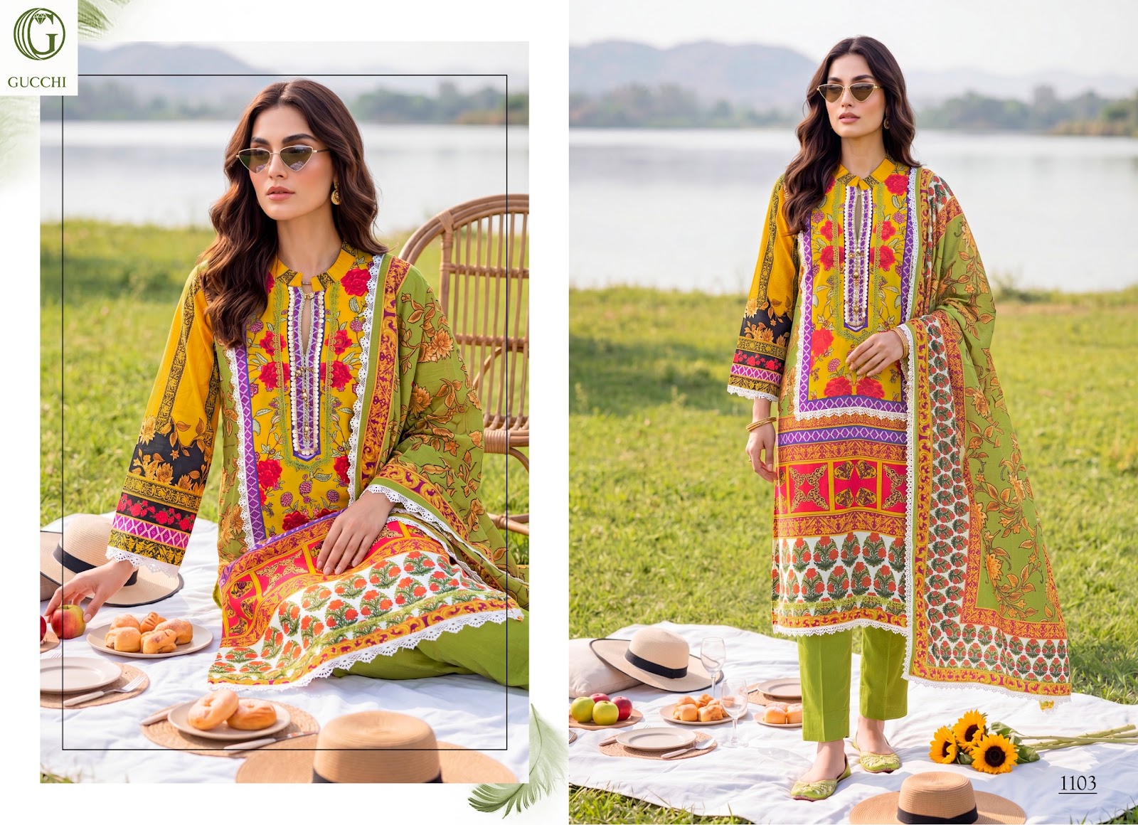 Shahi Gucchi Viscose Muslin Pakistani Readymade Suits Wholesale Price