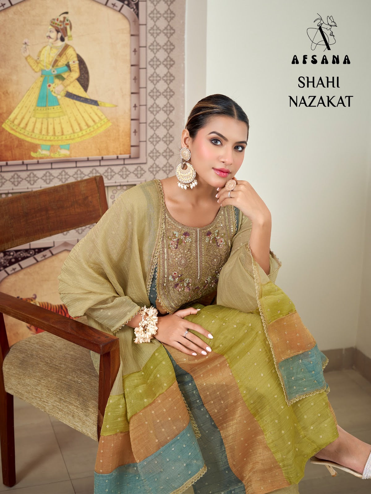 Shahi Nazakat Afsana Salsa Pakistani Readymade Suits Supplier Ahmedabad