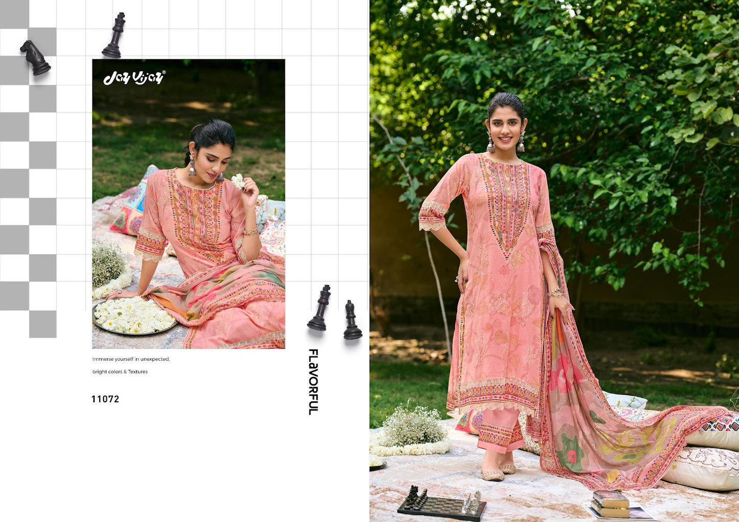 Shahi Shatranj Jay Vijay Mal Cotton Pant Style Suits Wholesale Price
