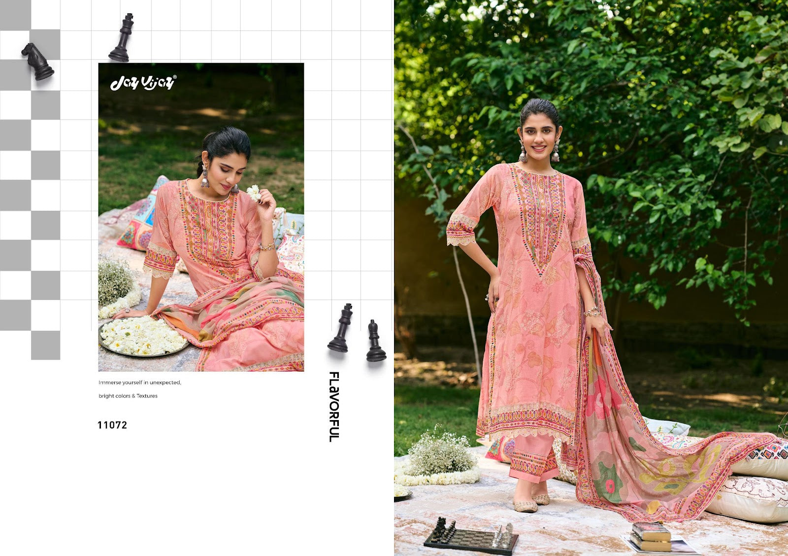 Shahi Shatranj Jay Vijay Mal Cotton Pant Style Suits Wholesale Price