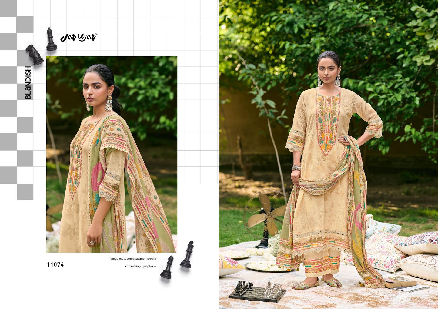 Shahi Shatranj Jay Vijay Mal Cotton Pant Style Suits Wholesale Price