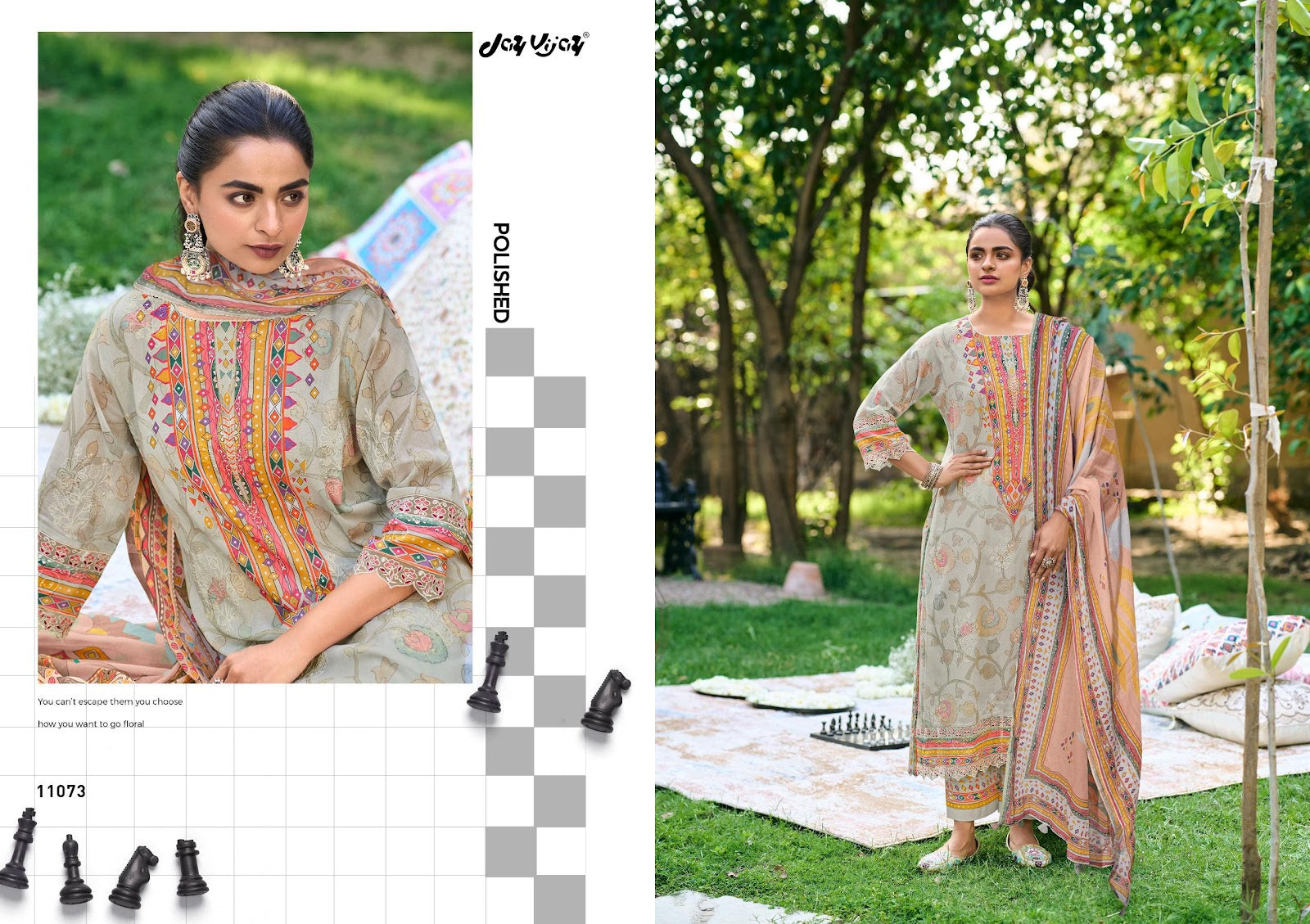 Shahi Shatranj Jay Vijay Mal Cotton Pant Style Suits Wholesale Price