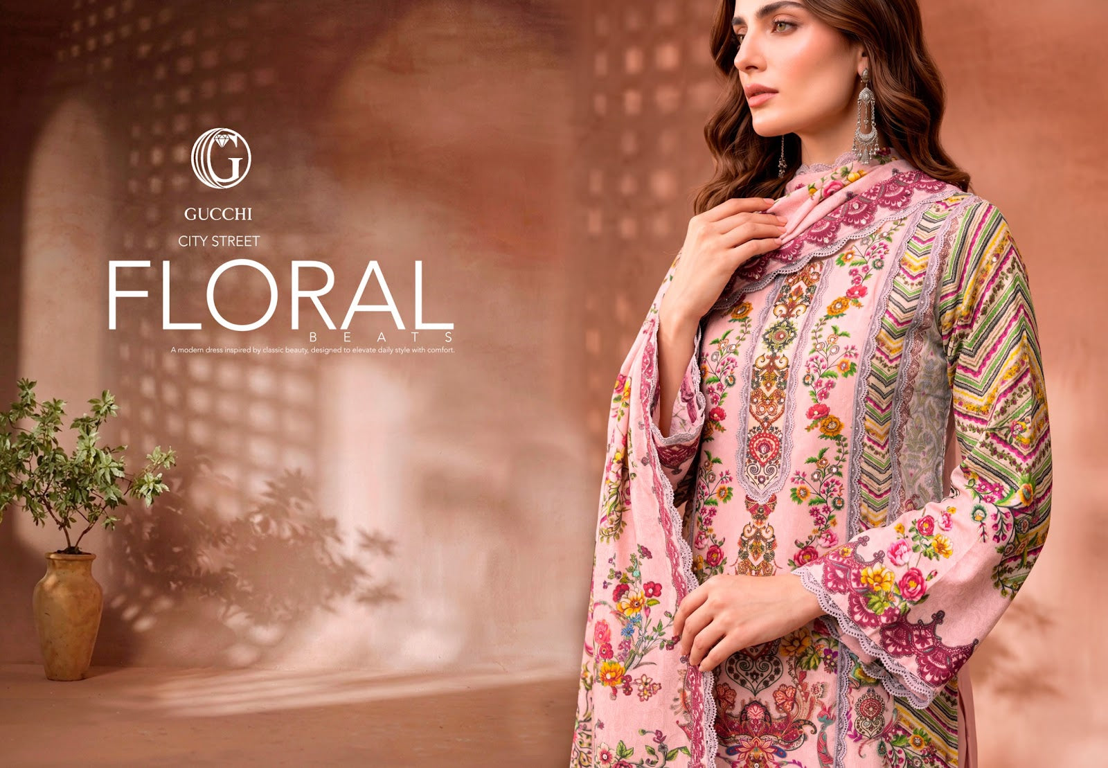 Shahi Vol 2 Gucchi Viscose Muslin Pakistani Readymade Suits Wholesaler Ahmedabad