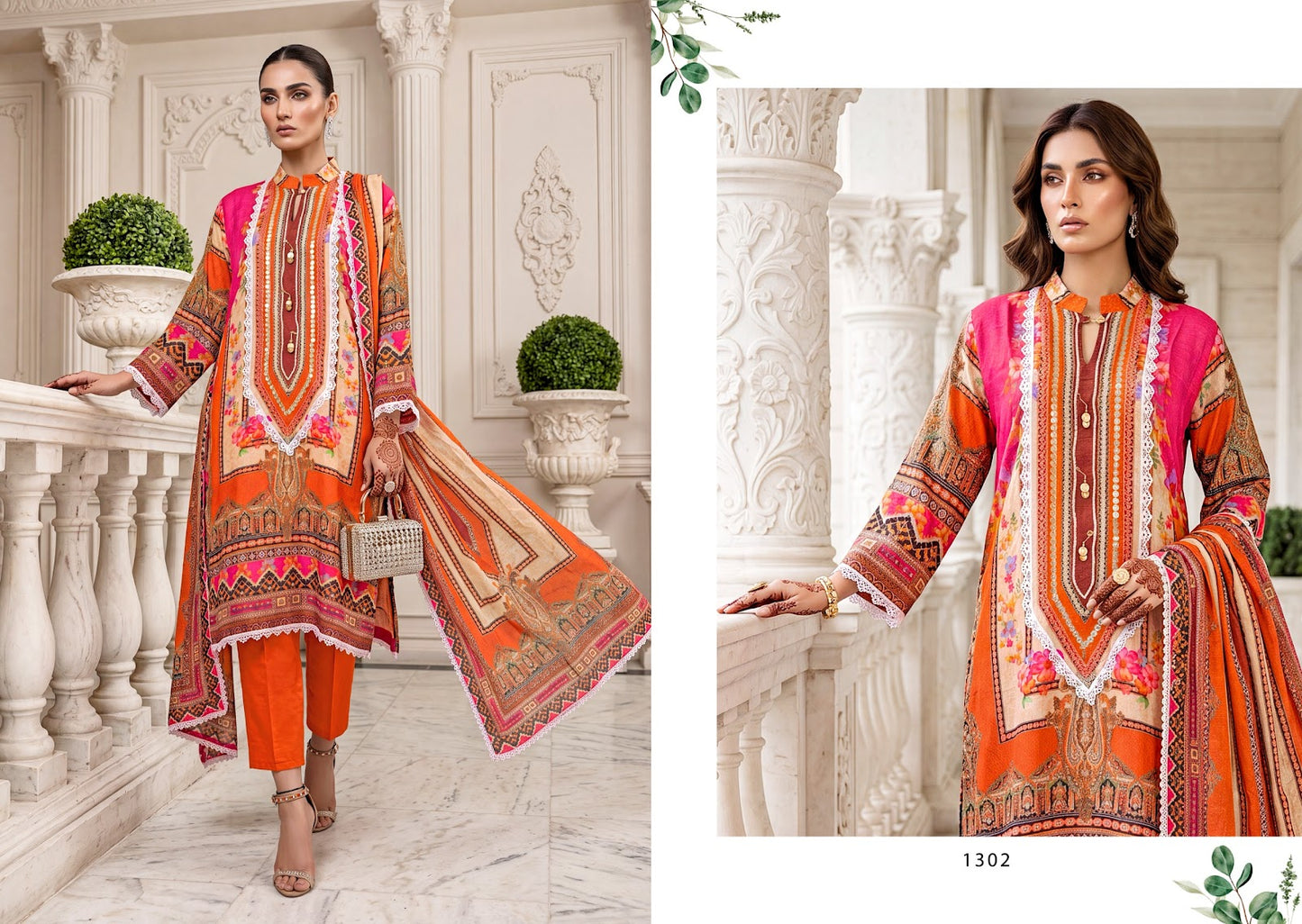 Shahi Vol 3 Gucchi Viscose Muslin Pakistani Readymade Suits Supplier Ahmedabad