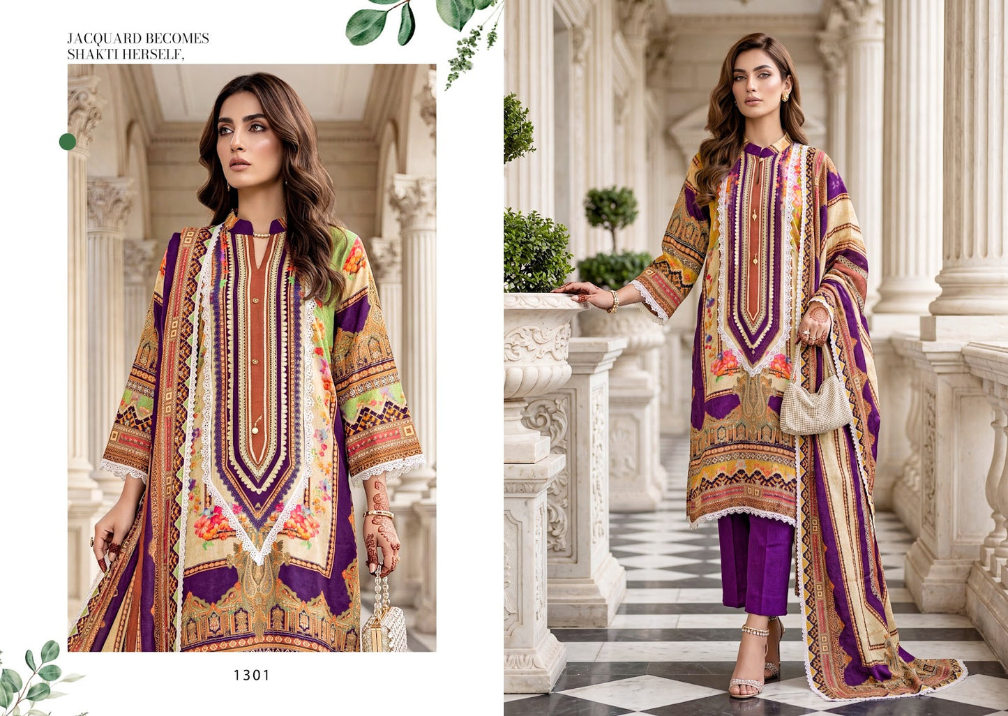 Shahi Vol 3 Gucchi Viscose Muslin Pakistani Readymade Suits Supplier Ahmedabad