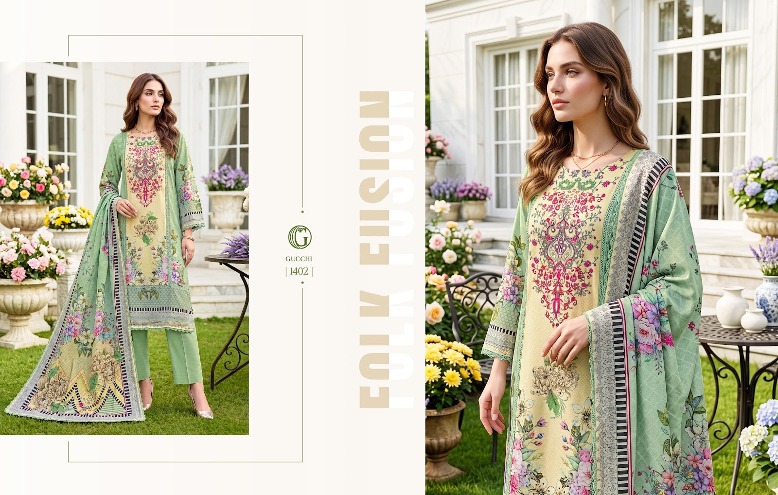 Shahi Vol 4 Gucchi Viscose Muslin Pakistani Readymade Suits Exporter Ahmedabad