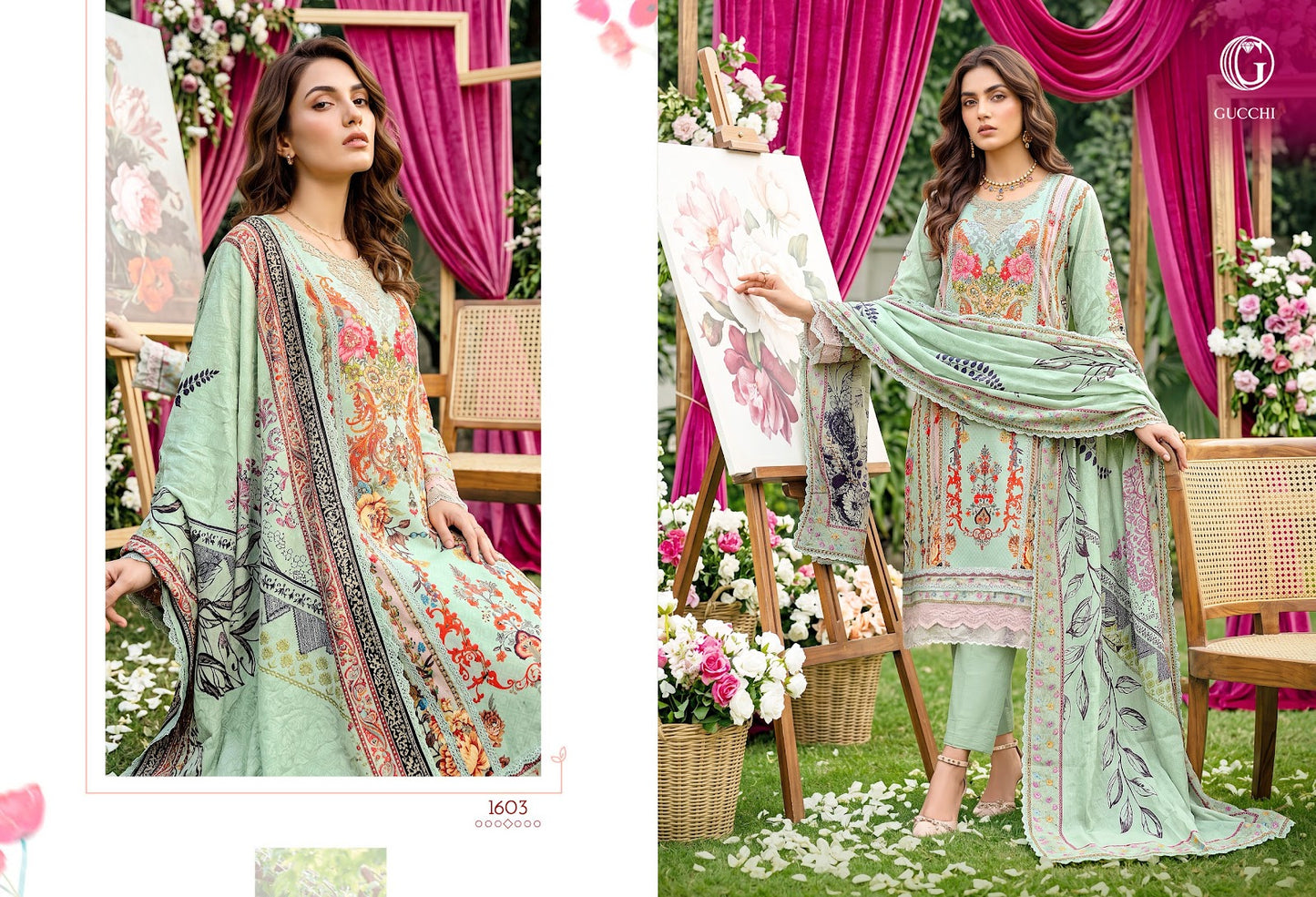Shahi Vol 6 Gucchi Viscose Muslin Pakistani Readymade Suits Wholesale Price