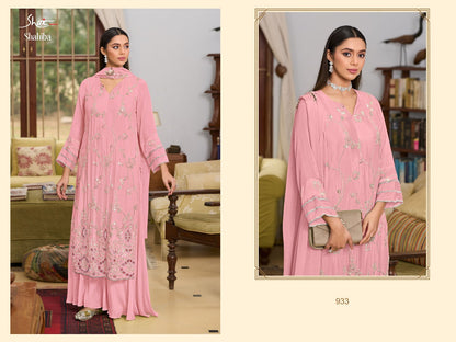 Shahiba Jay Vijay Shai Chinnon Pant Style Suits Wholesale Price