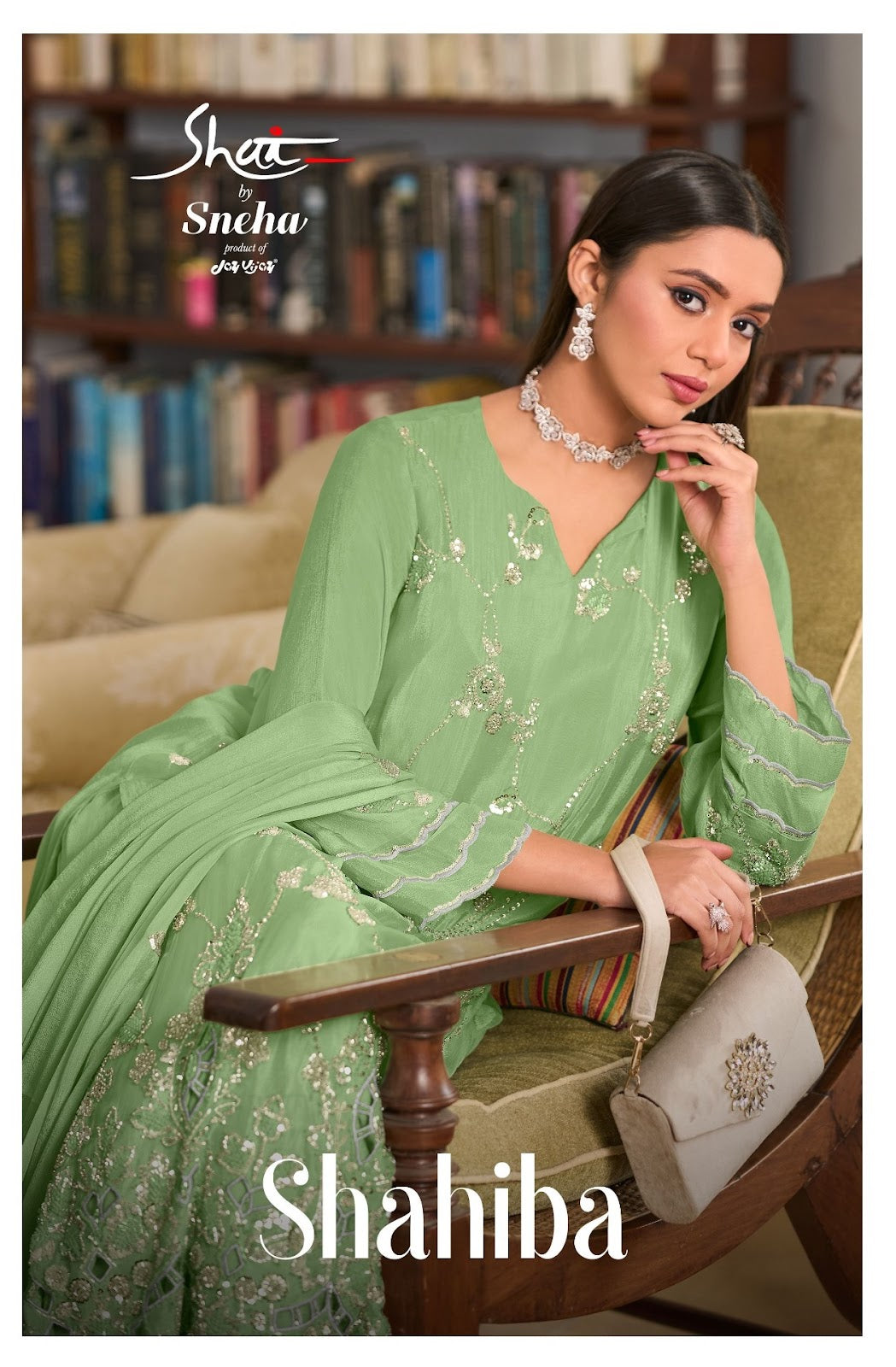 Shahiba Jay Vijay Shai Chinnon Pant Style Suits Wholesale Price