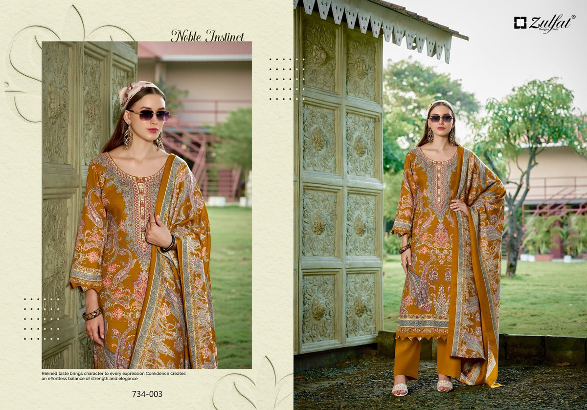Shahinoor Zulfat Designer Woolen Pashmina Suits Manufacturer Ahmedabad