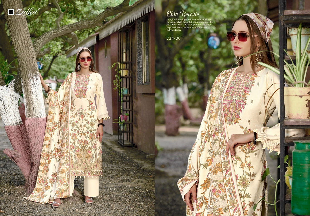 Shahinoor Zulfat Designer Woolen Pashmina Suits Manufacturer Ahmedabad