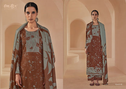 Shahira Omtex Muslin Silk Pant Style Suits Exporter