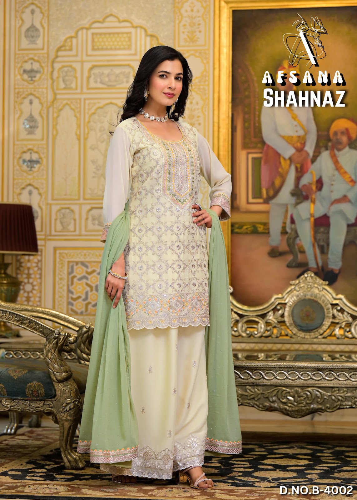 Shahnaz Afsana Simmer Readymade Plazzo Style Suits Wholesale