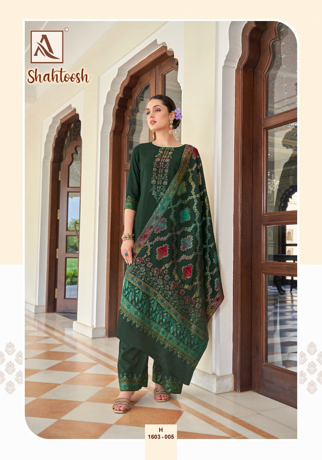 Shahtoosh Alok Viscose Pashmina Suits Manufacturer India