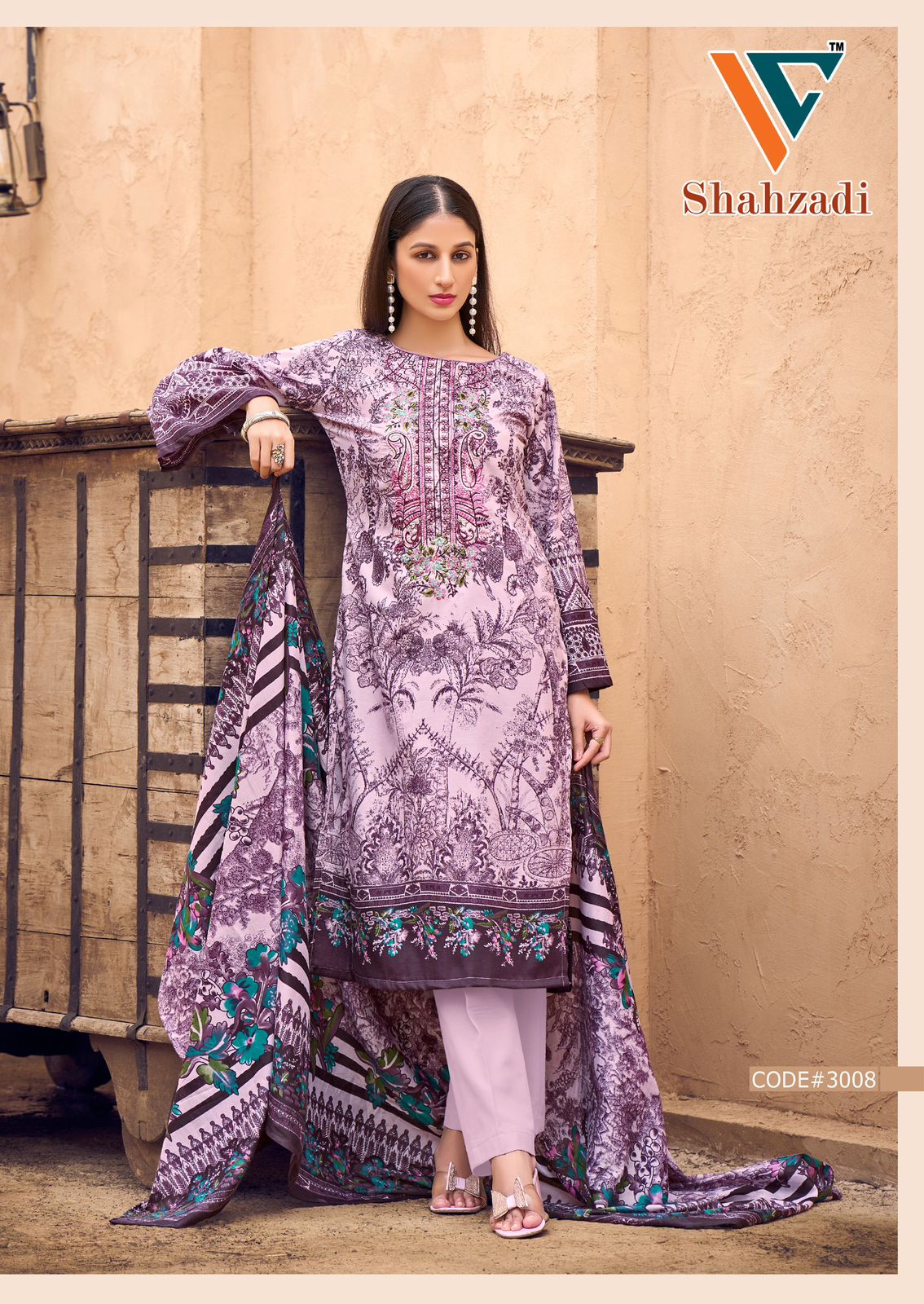 Shahzadi Vol 3 Vandana Creation Cotton Karachi Salwar Suits Supplier Ahmedabad