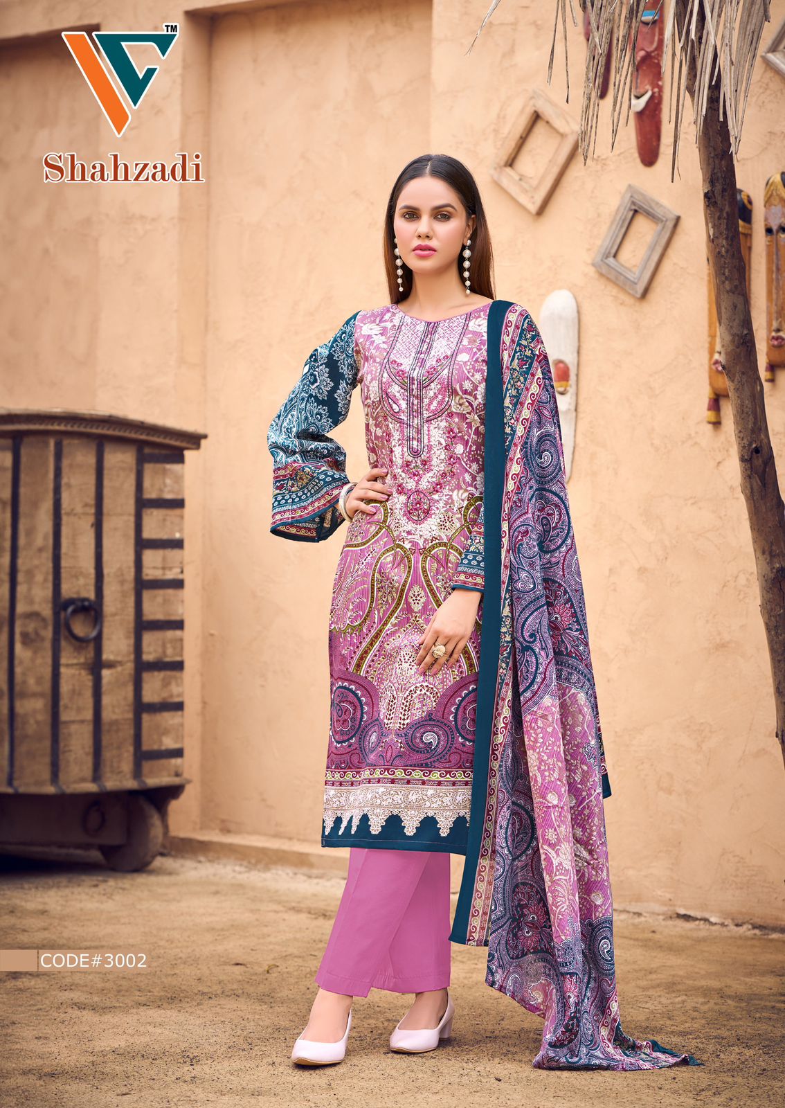 Shahzadi Vol 3 Vandana Creation Cotton Karachi Salwar Suits Supplier Ahmedabad