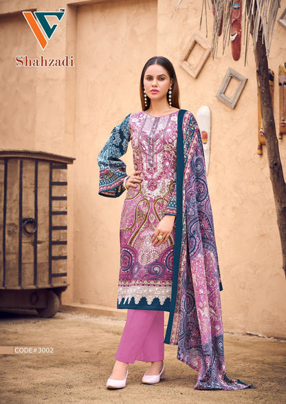 Shahzadi Vol 3 Vandana Creation Cotton Karachi Salwar Suits Supplier Ahmedabad