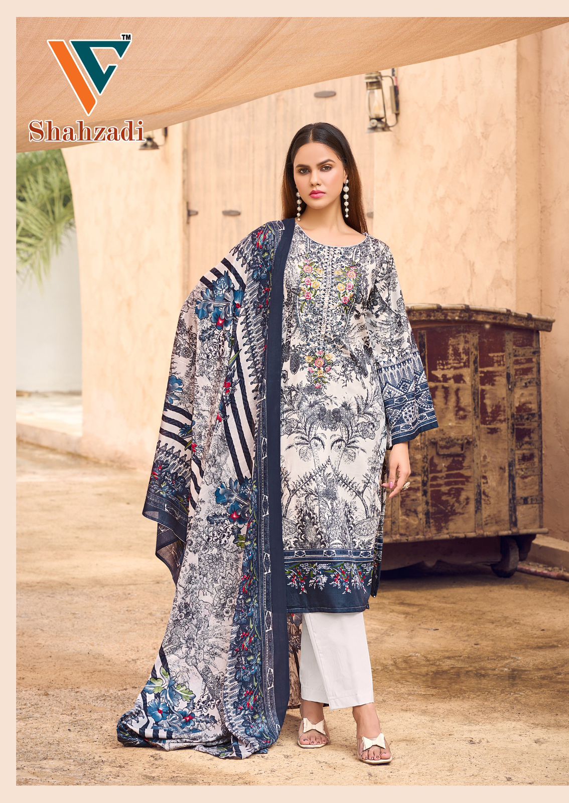 Shahzadi Vol 3 Vandana Creation Cotton Karachi Salwar Suits Supplier Ahmedabad