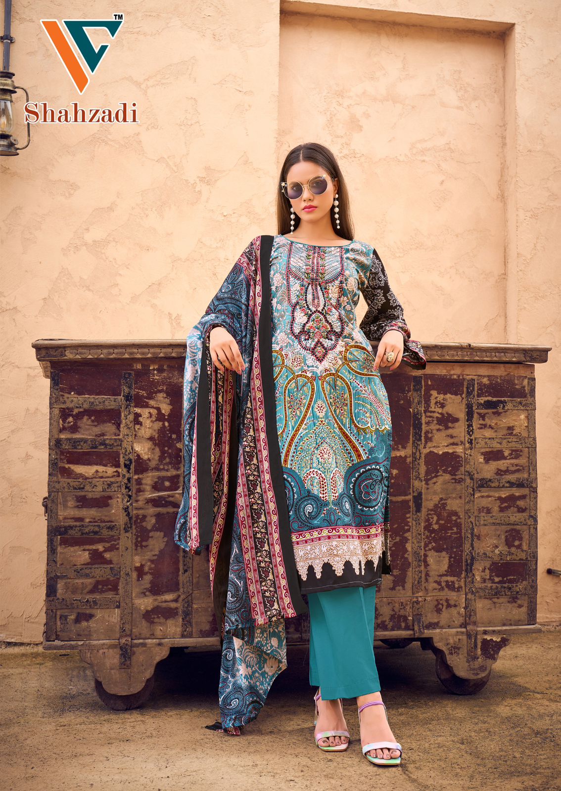 Shahzadi Vol 3 Vandana Creation Cotton Karachi Salwar Suits Supplier Ahmedabad