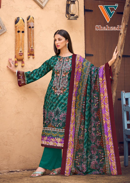 Shahzadi Vol 3 Vandana Creation Cotton Karachi Salwar Suits Supplier Ahmedabad