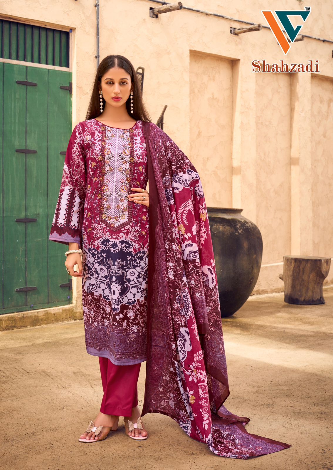 Shahzadi Vol 3 Vandana Creation Cotton Karachi Salwar Suits Supplier Ahmedabad
