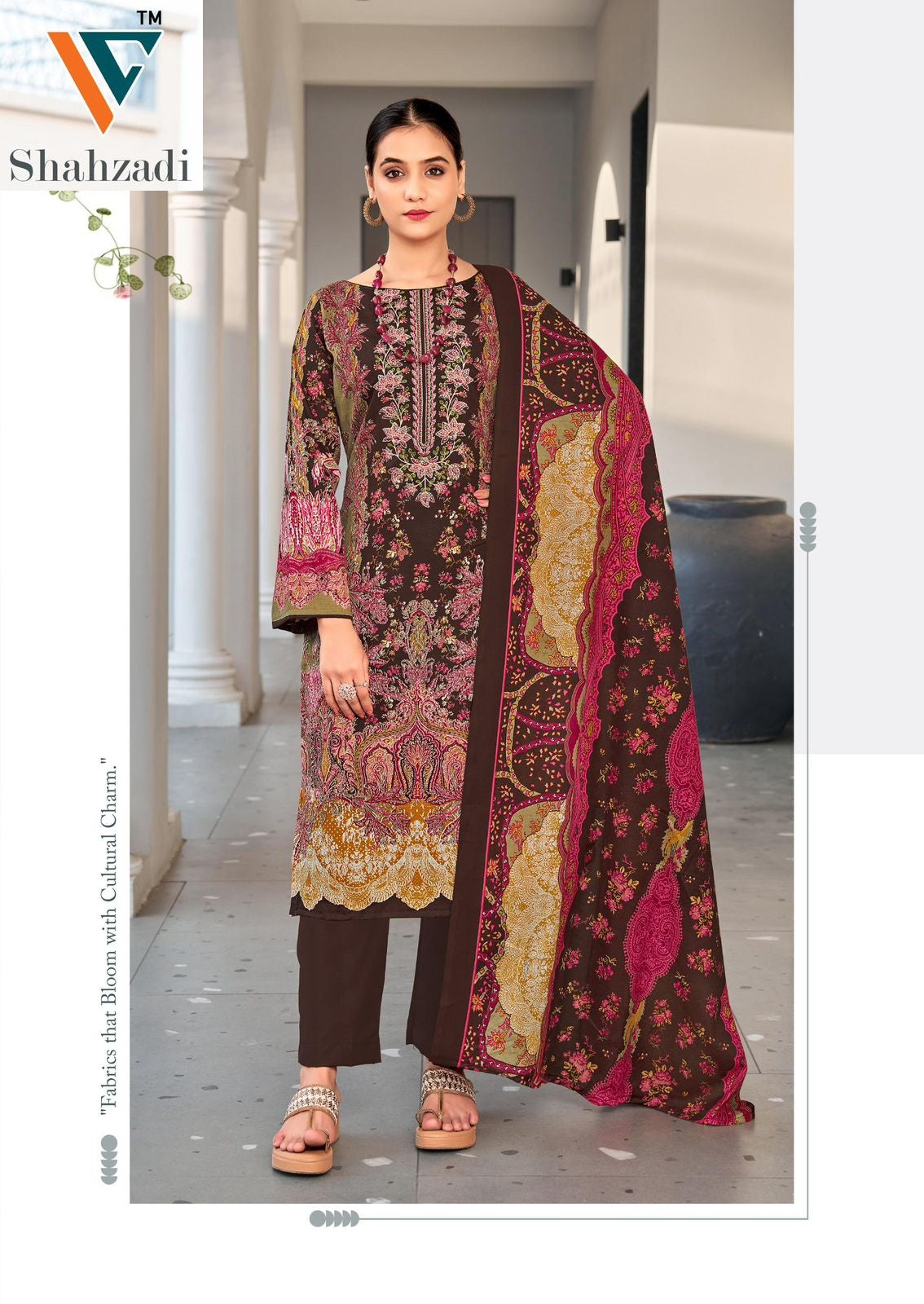 Shahzadi Vol 5 Vandana Creation Cotton Karachi Salwar Suits Wholesale Rate