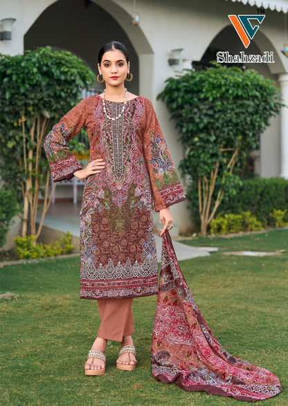 Shahzadi Vol 5 Vandana Creation Cotton Karachi Salwar Suits Wholesale Rate