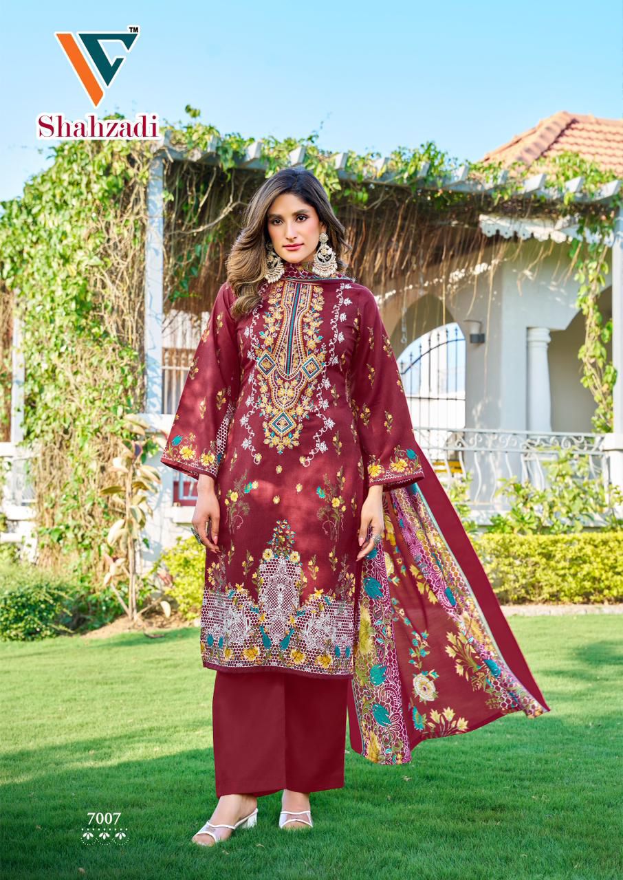 Shahzadi Vol 7 Vandana Creation Cotton Karachi Salwar Suits Wholesaler