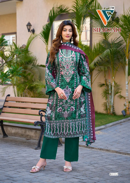 Shahzadi Vol 8 Vandana Creation Mix Cotton Karachi Salwar Suits Manufacturer India