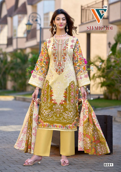 Shahzadi Vol 8 Vandana Creation Mix Cotton Karachi Salwar Suits Manufacturer India