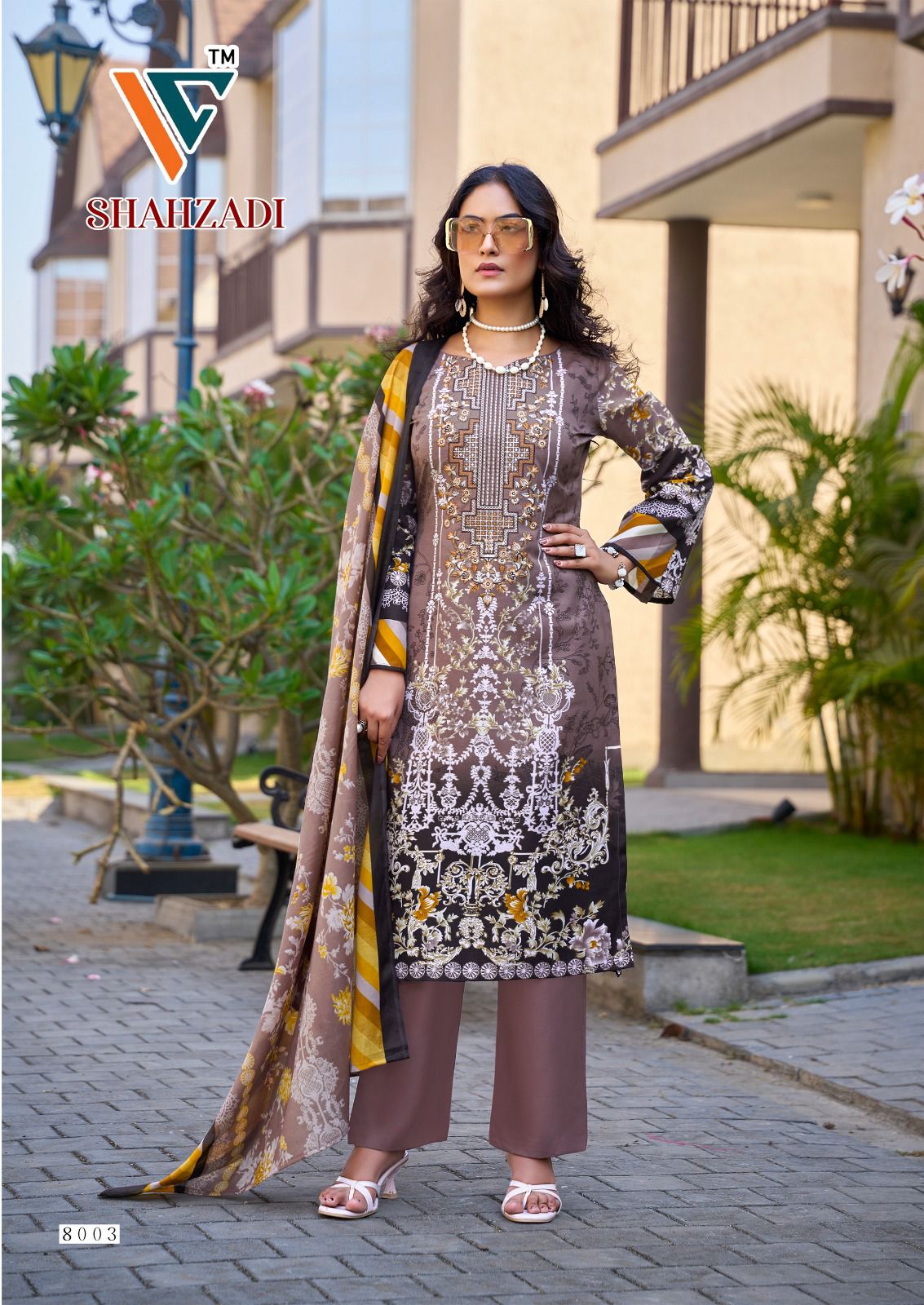 Shahzadi Vol 8 Vandana Creation Mix Cotton Karachi Salwar Suits Manufacturer India
