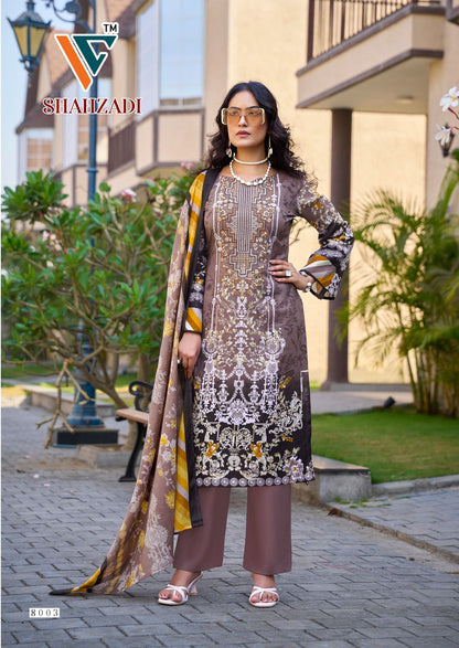 Shahzadi Vol 8 Vandana Creation Mix Cotton Karachi Salwar Suits Manufacturer India