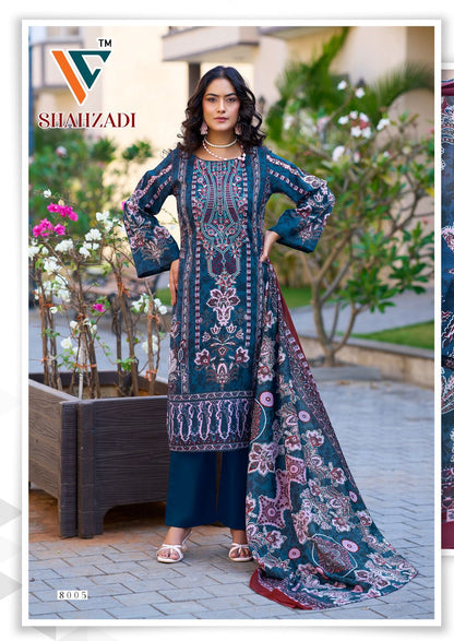 Shahzadi Vol 8 Vandana Creation Mix Cotton Karachi Salwar Suits Manufacturer India
