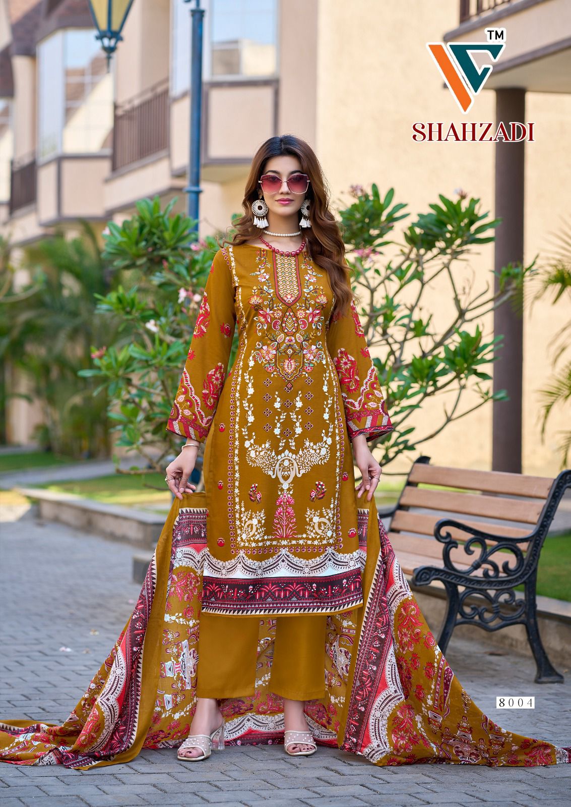 Shahzadi Vol 8 Vandana Creation Mix Cotton Karachi Salwar Suits Manufacturer India