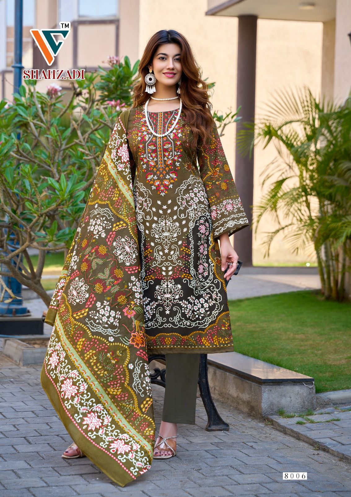 Shahzadi Vol 8 Vandana Creation Mix Cotton Karachi Salwar Suits Manufacturer India
