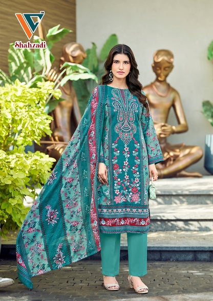 Shahzadi?? Vol 9 Vandana Creation Mix Cotton Karachi Salwar Suits Wholesaler Ahmedabad