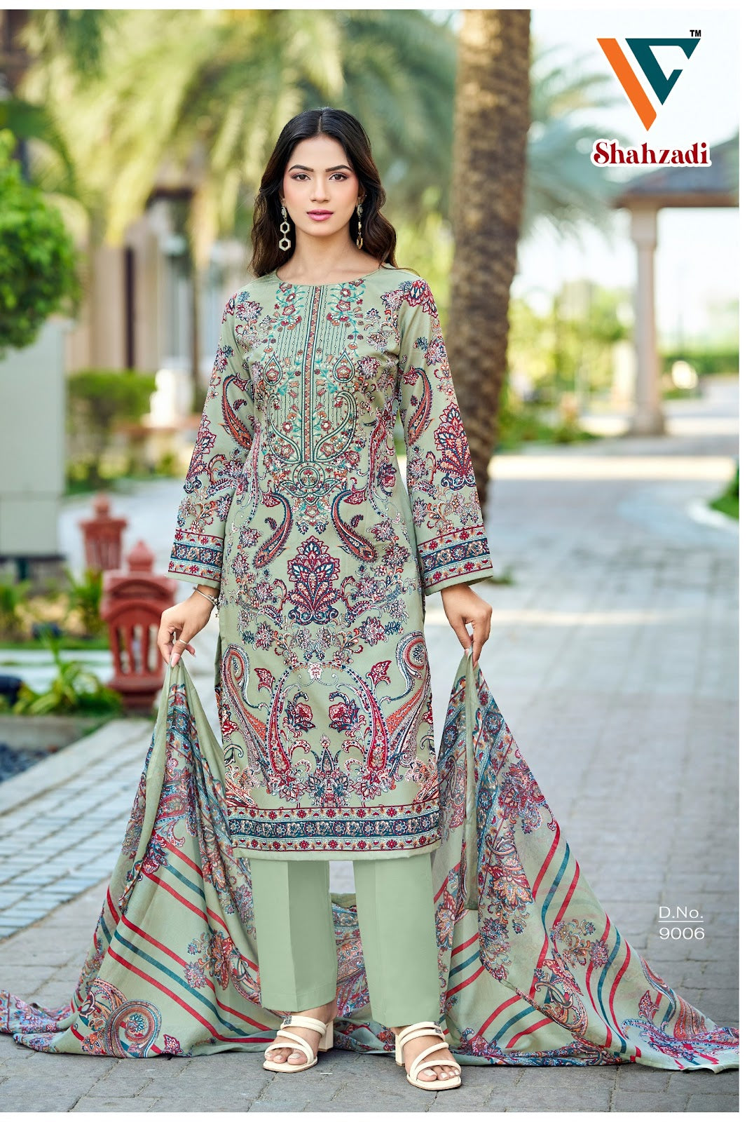 Shahzadi?? Vol 9 Vandana Creation Mix Cotton Karachi Salwar Suits Wholesaler Ahmedabad