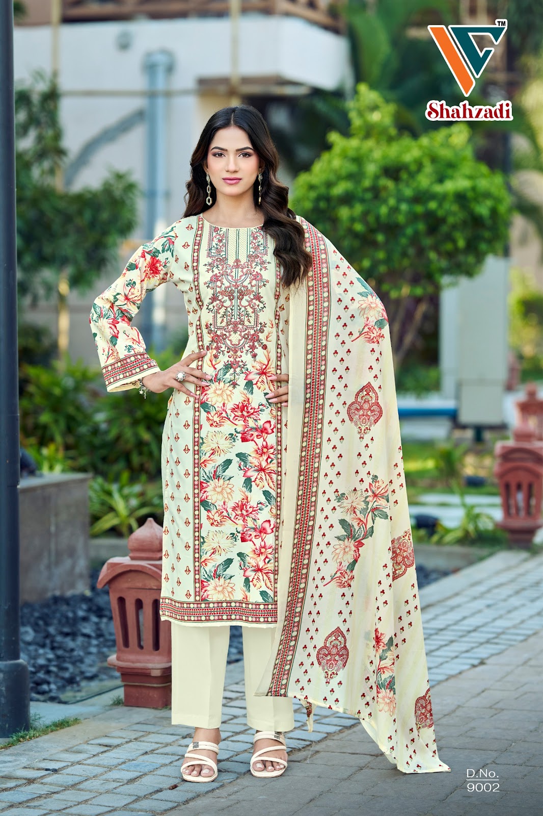 Shahzadi?? Vol 9 Vandana Creation Mix Cotton Karachi Salwar Suits Wholesaler Ahmedabad
