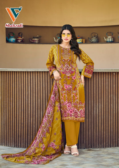 Shahzadi?? Vol 9 Vandana Creation Mix Cotton Karachi Salwar Suits Wholesaler Ahmedabad