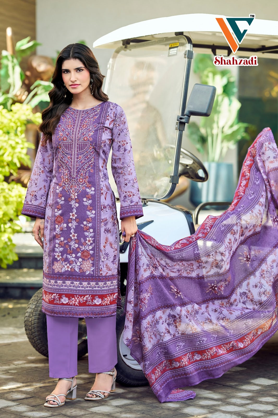 Shahzadi?? Vol 9 Vandana Creation Mix Cotton Karachi Salwar Suits Wholesaler Ahmedabad