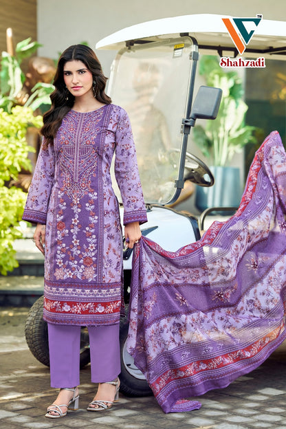 Shahzadi?? Vol 9 Vandana Creation Mix Cotton Karachi Salwar Suits Wholesaler Ahmedabad
