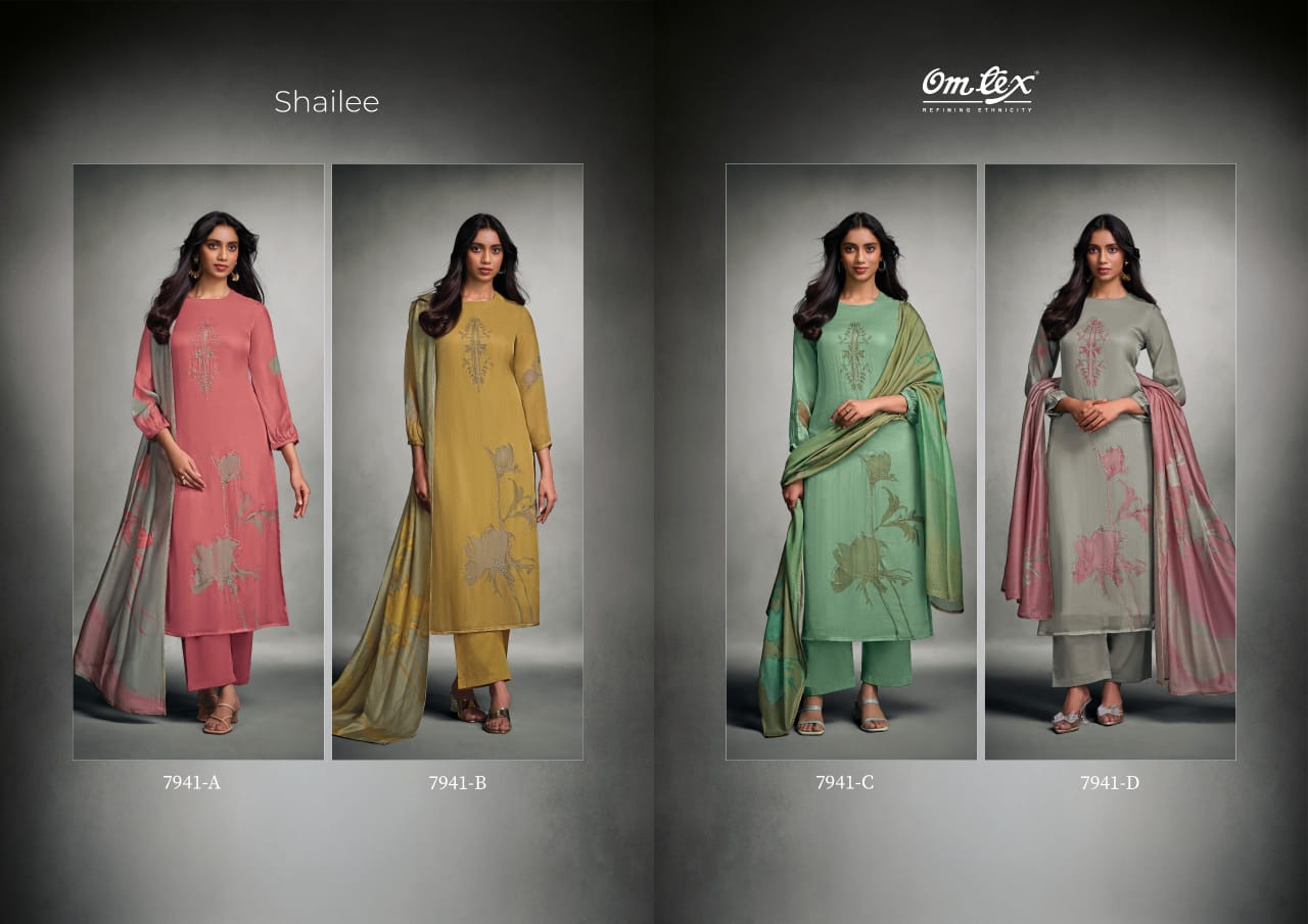 Shailee Omtex Pant Style Suits Wholesaler India