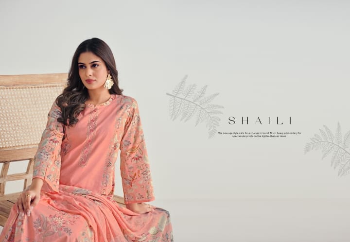 Shaili Simar Premium Cotton Pant Style Suits Exporter Ahmedabad