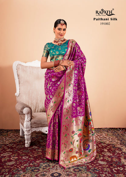 Shailia191001-191007 Rajpath Paithani Silk Sarees Wholesaler