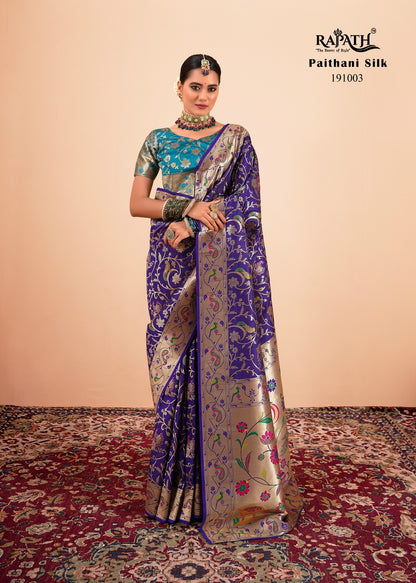 Shailia191001-191007 Rajpath Paithani Silk Sarees Wholesaler